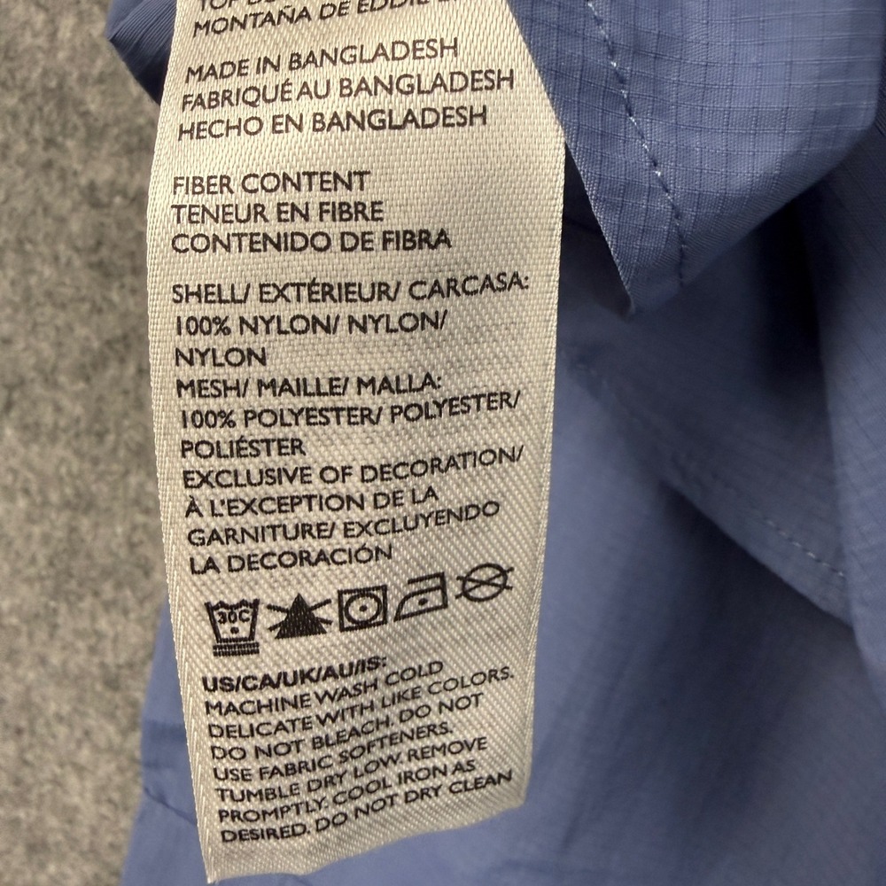 Eddie Bauer Mountain Ripstop Long Sleeve Top Blue XXL UPF 50+ Moisture Wicking - Picture 6 of 8